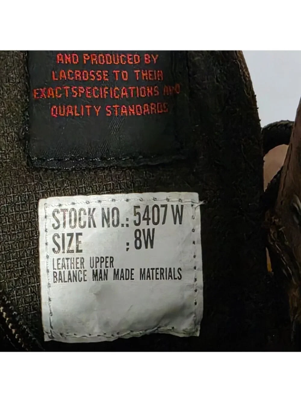 LaCrosse 400G Thinsulate Insulated Work Boots Mens 8 Brown USA Made NIB